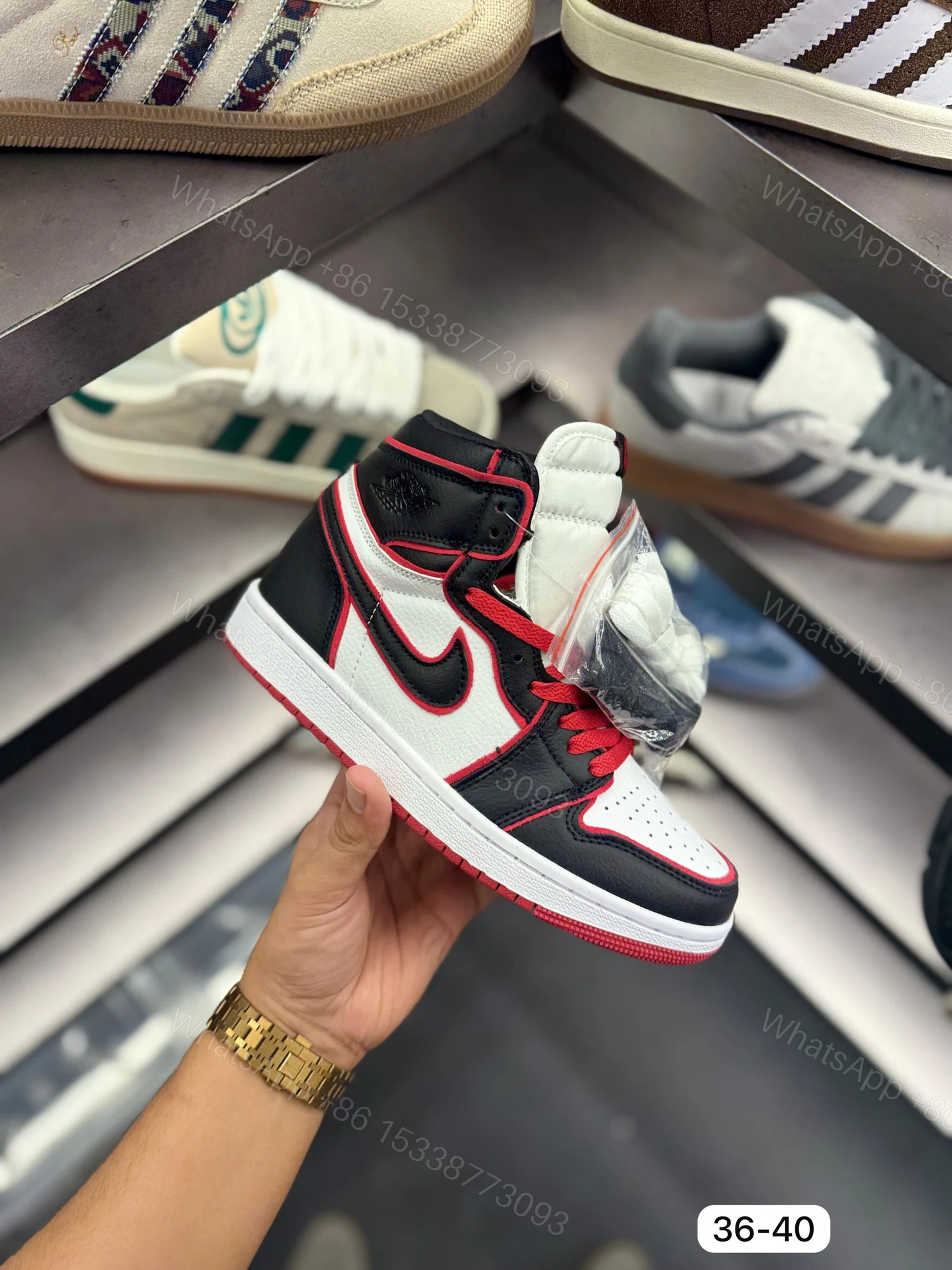 View 6 of FIRST COPY AIR JORDANS RETRO 1 MID BLOODLINE