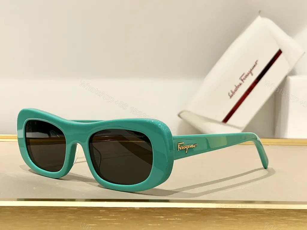 View 3 of Bold Pink Frames Sunglasses: Ferragamo Pink High-Gloss Acetate