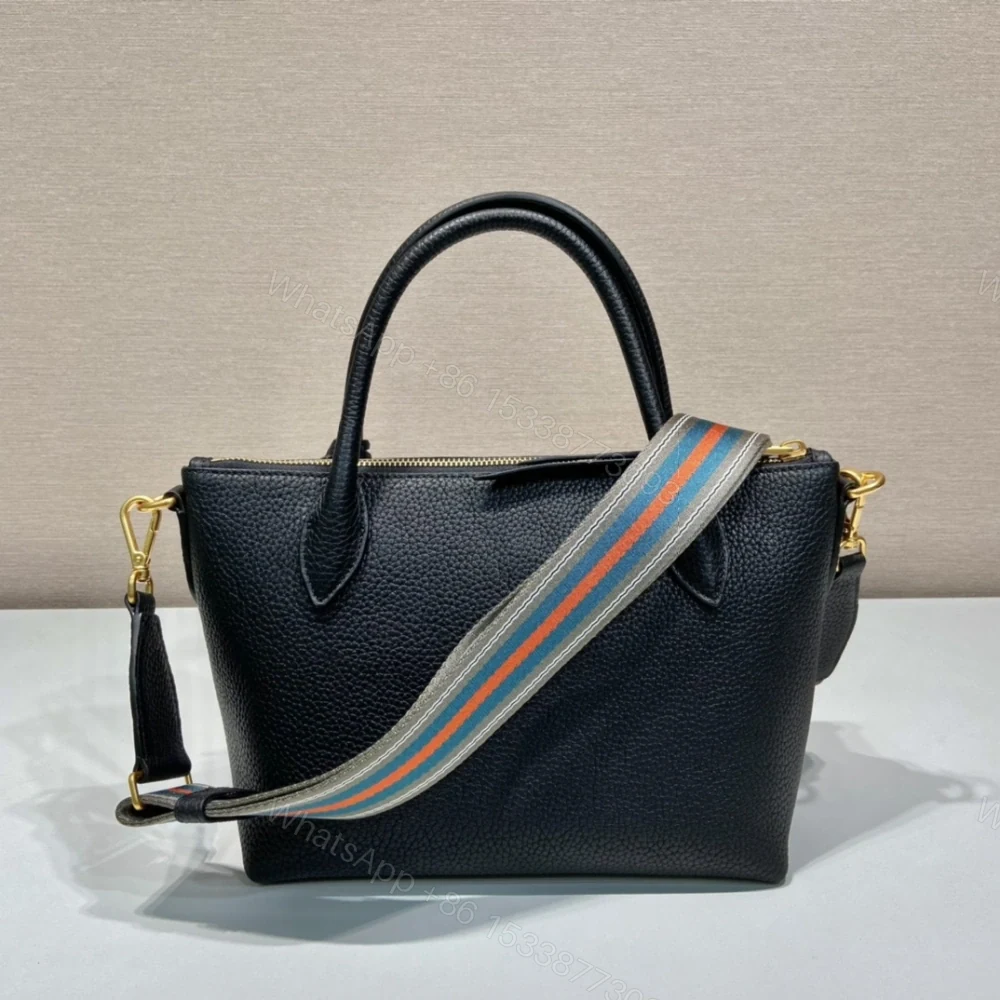 View 2 of 高仿Prada*VitelloDino系列手提斜挎包1BA111黑色免檢版