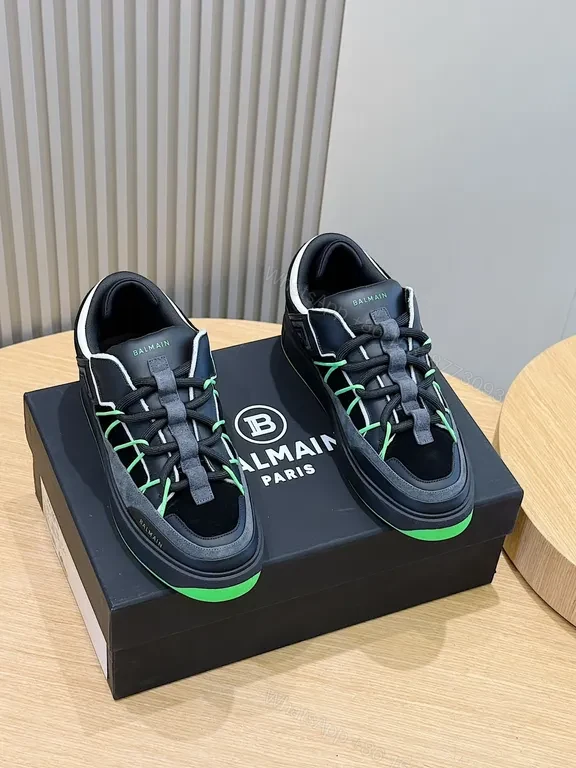 View 9 of Neon Luxe Runner: Balmain-Style High-Top Sneaker