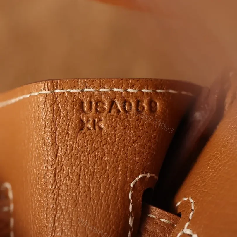 View 16 of 高仿Hermes*Birkin30金棕色銀扣免檢版