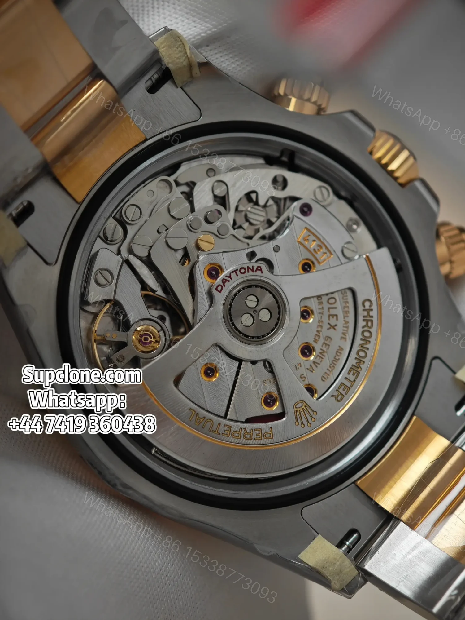 View 9 of Rolex Super Clone Daytona M126503-0003 Two-Tone Black Dial 4131 Movement