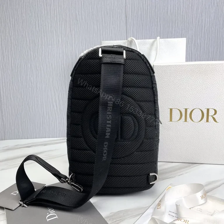 View 4 of Monogram Dior Oblique Backpack â€“ Black, Everyday Luxury