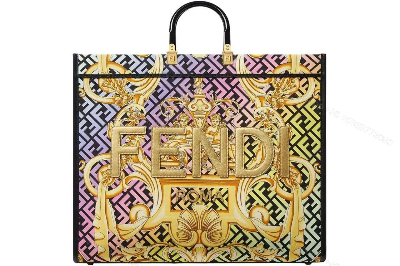 FENDI SUNSHINE LEATHER HANDBAG — view 1
