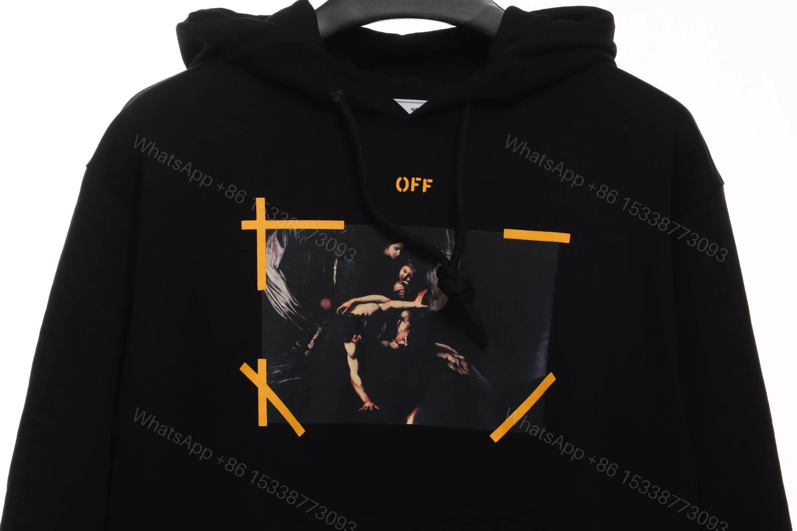View 2 of Off-White Religious Virgin Print Hoodie