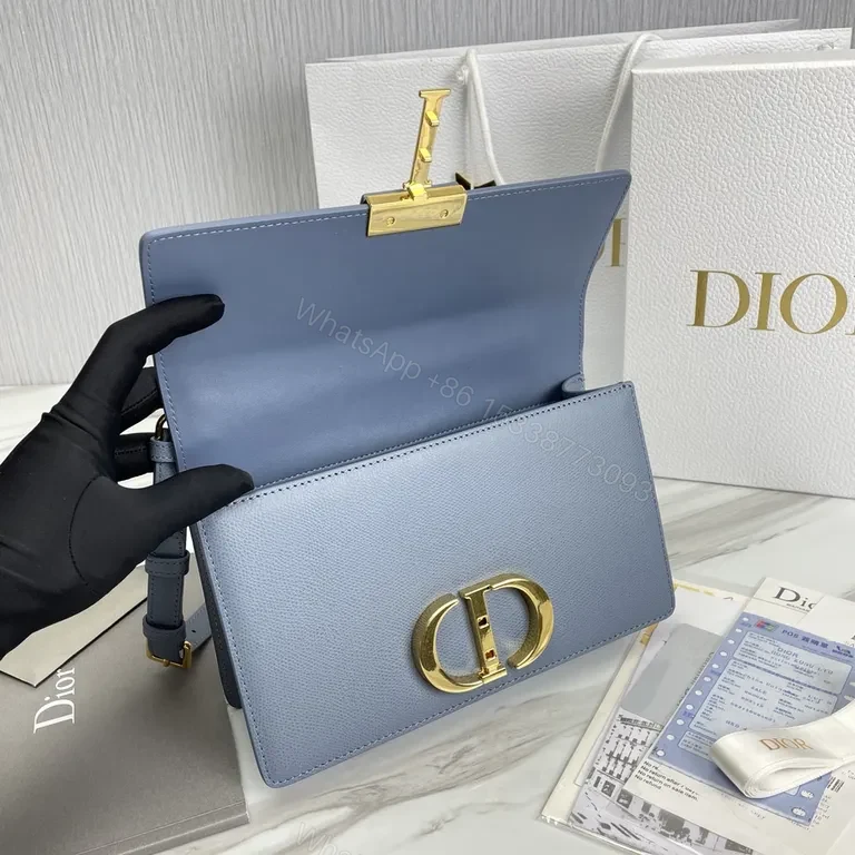 View 4 of Blue Calfskin Dior Bag: Sophisticated Everyday Luxury Prioretta
