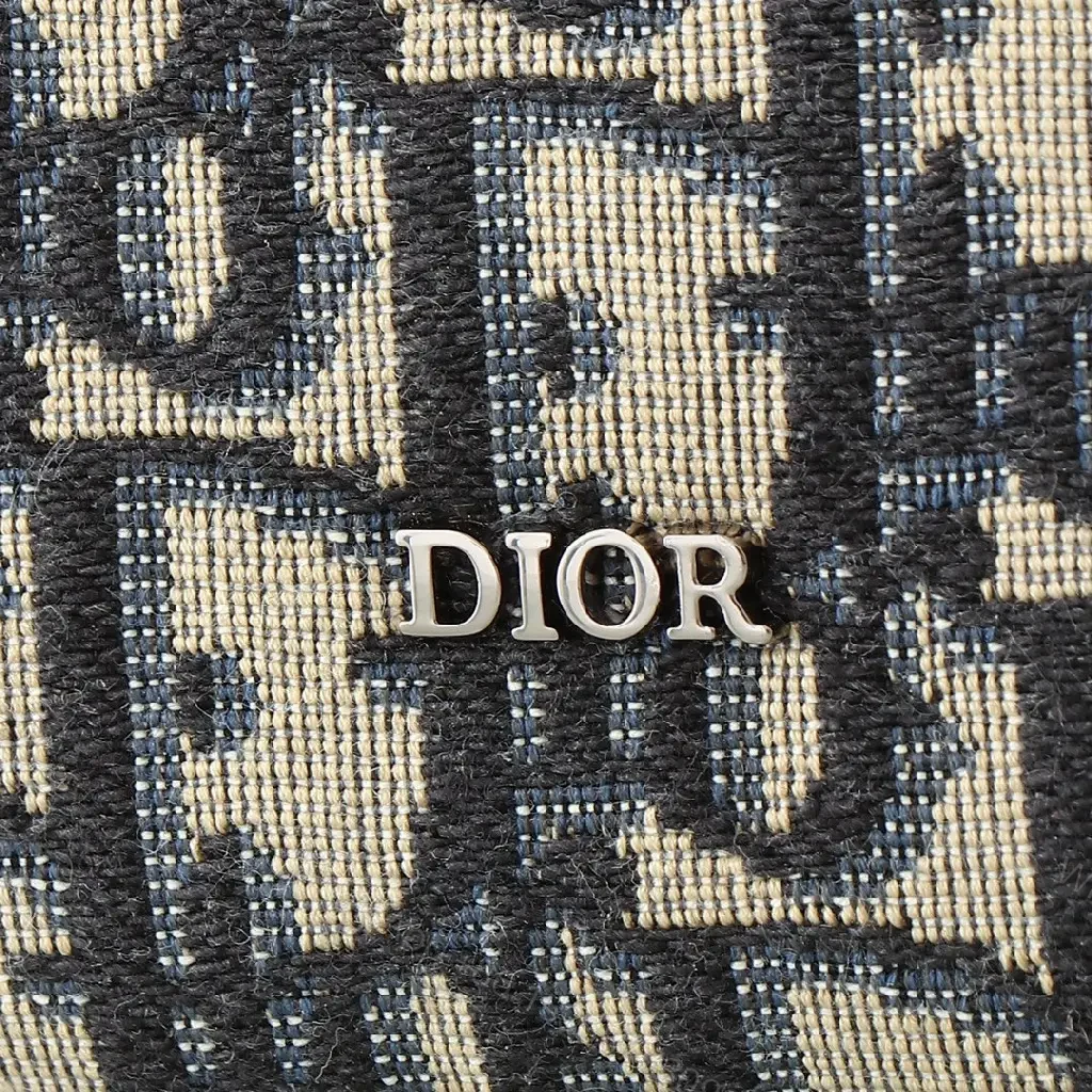 View 7 of Compact Luxury Crossbody with Monogram Motif, Calfskin Accent