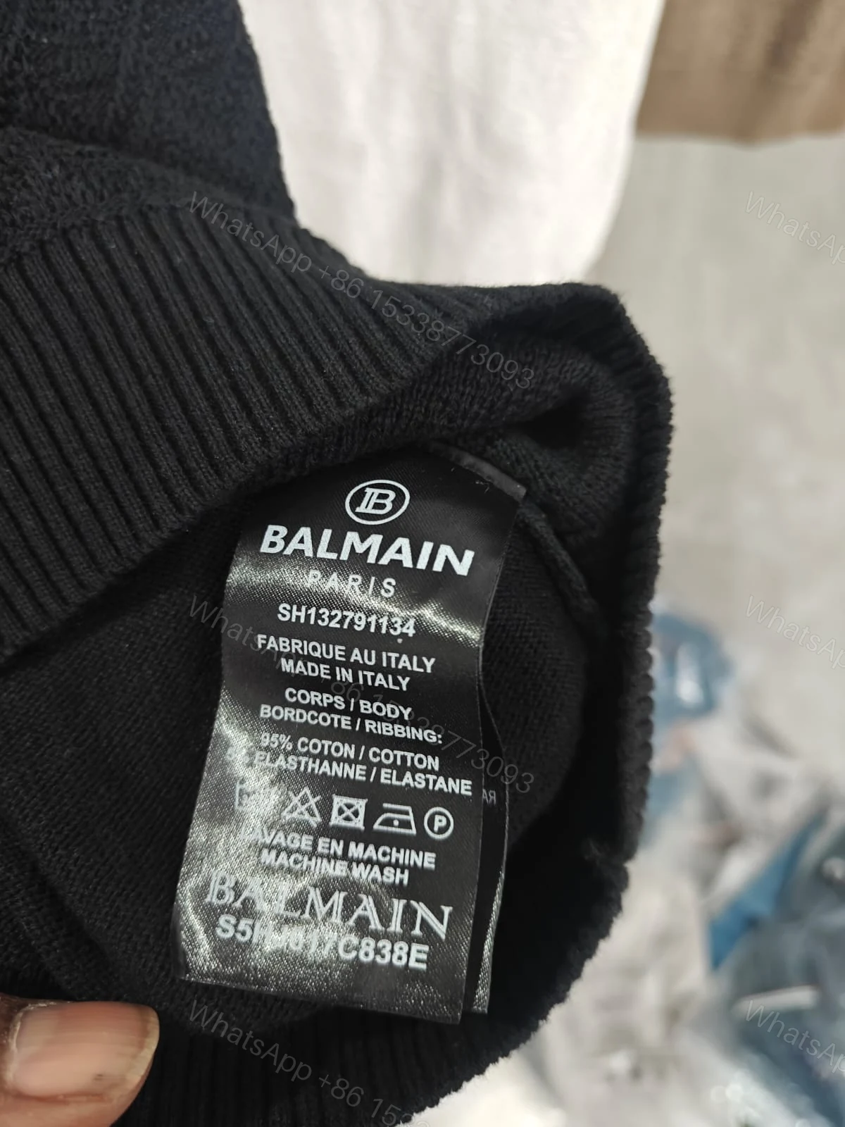 View 7 of FIRST COPY BALMAIN ORIGINAL SUMMER COLLAR POLO T-SHIRT