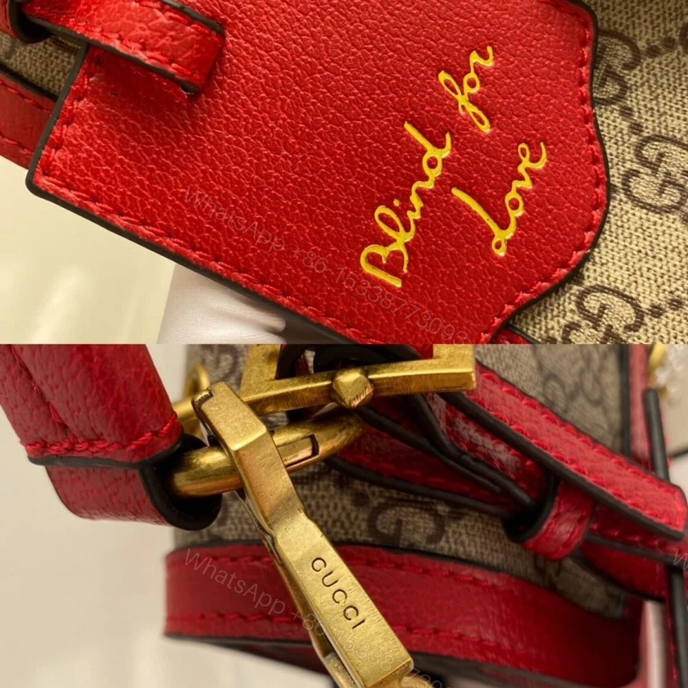 View 9 of Gucci Queen Margaret GG Small Top Handle Bag Red 25Cm