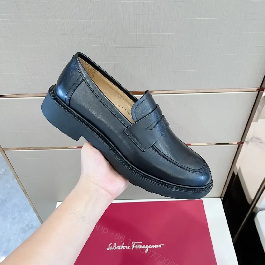 View 2 of Textured Leather Penny Loafers: Cushioned Sole, Classic Comfort