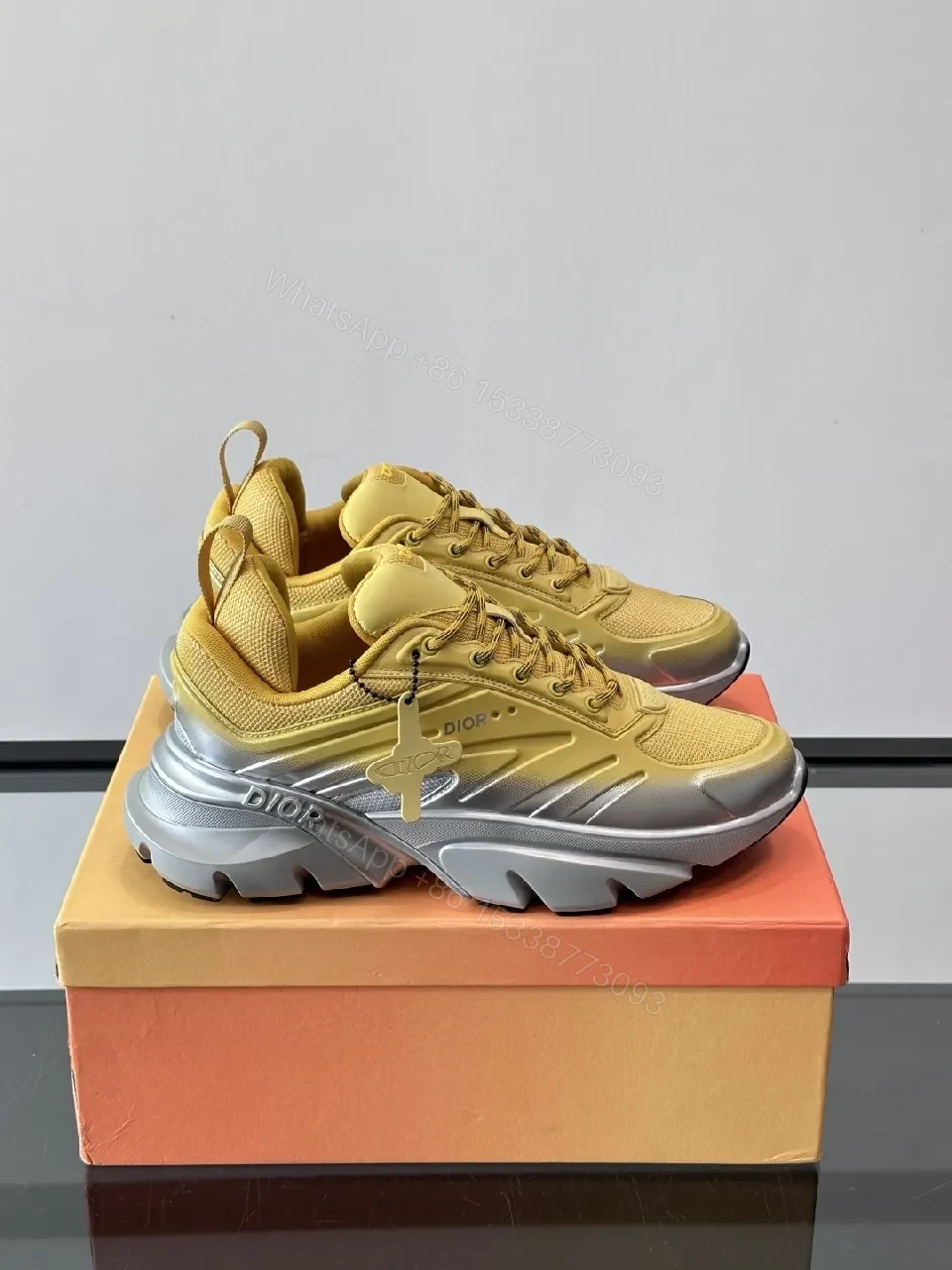 Honey Knit Luxe Runner: Metallic Sole Sneaker — view 1
