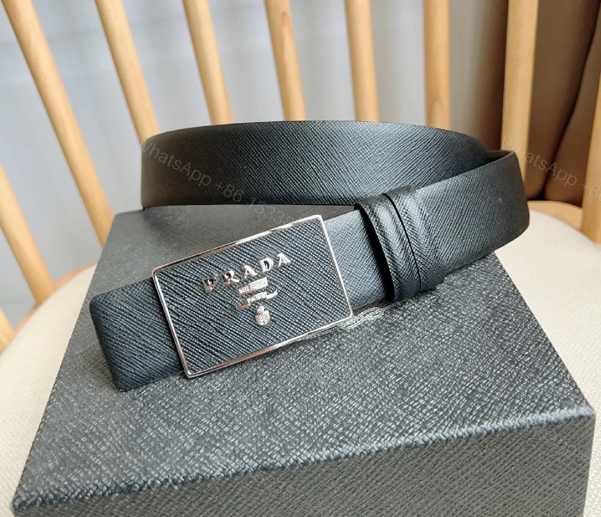 View 2 of Refined Black Leather Belt with Silver Plaque – Luxury Everydaybelt