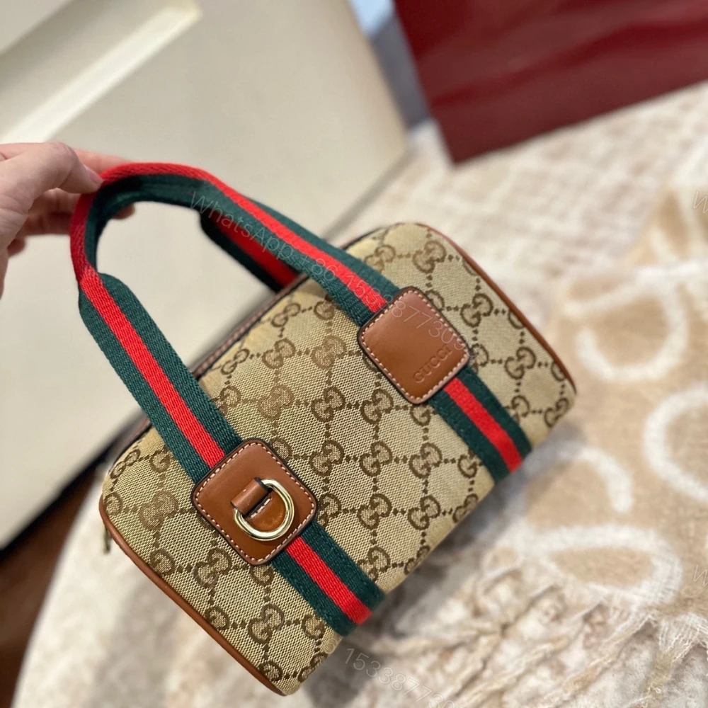 View 2 of Gucci Mini GG Handbag Beige And Brown GG Canvas 20Cm