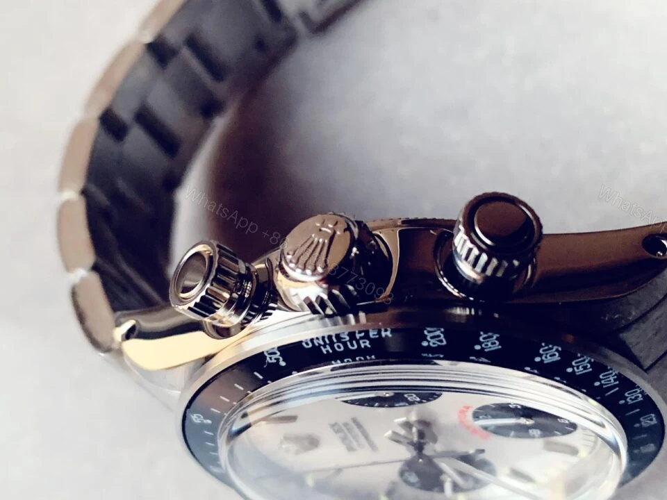 View 5 of VINTAGE Rolex Daytona 6263 SS White Dial 2 on Bracelet Venus 75
