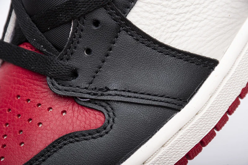 View 4 of Air Jordan 1 Retro High Bred Toe 555088-610