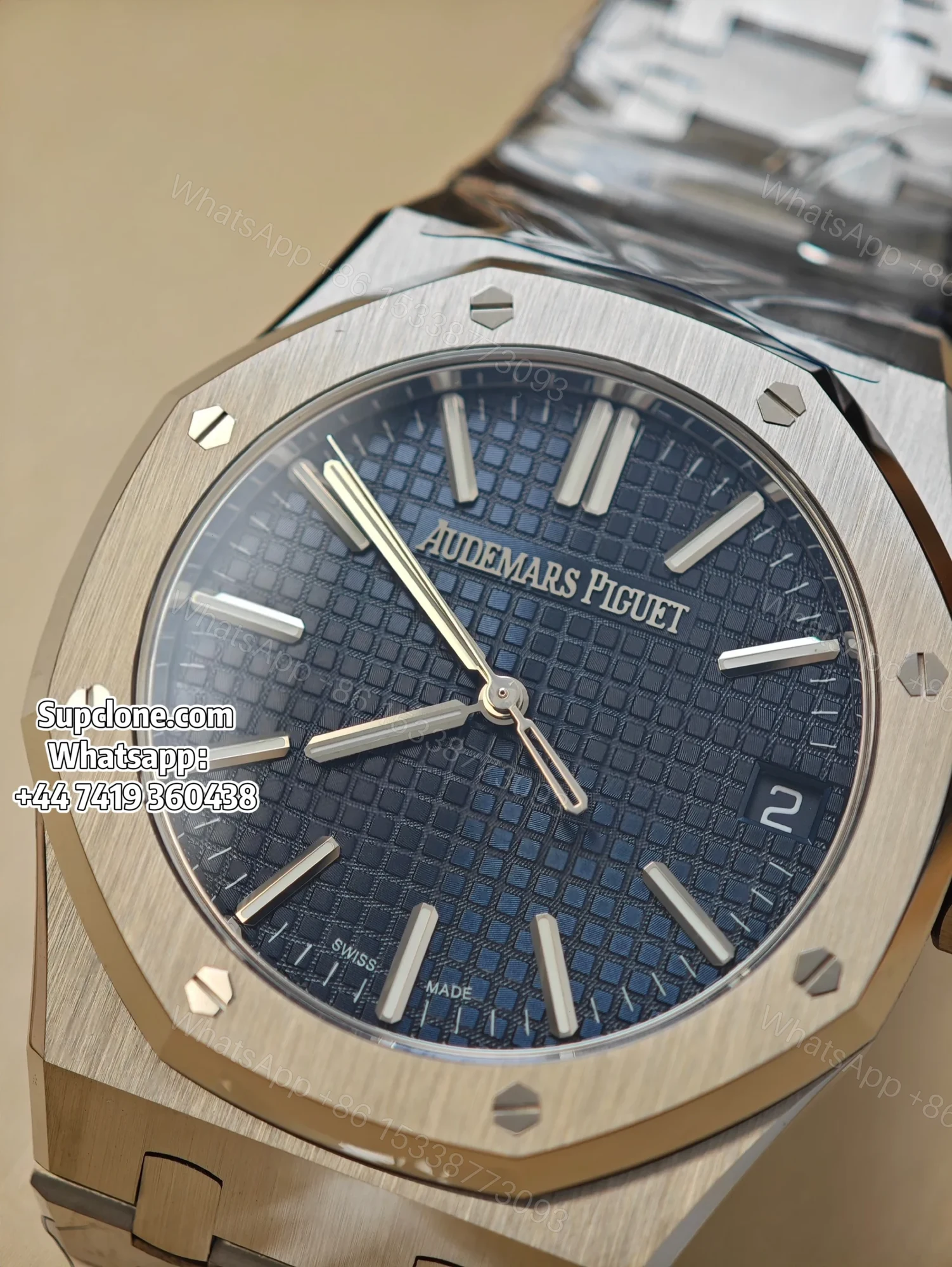 View 11 of Audemars Piguet Super Clone 1:1 Royal Oak 15510 Blue Dial 41MM