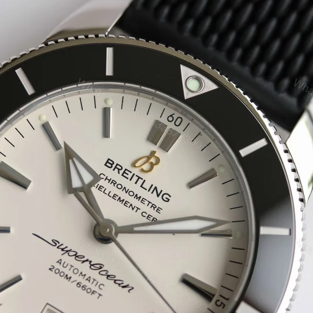View 4 of Breitling Superocean Silver Replica 46MM Premium Rubber Strap Diver Edition AB202012.G828.256S.A20D.2
