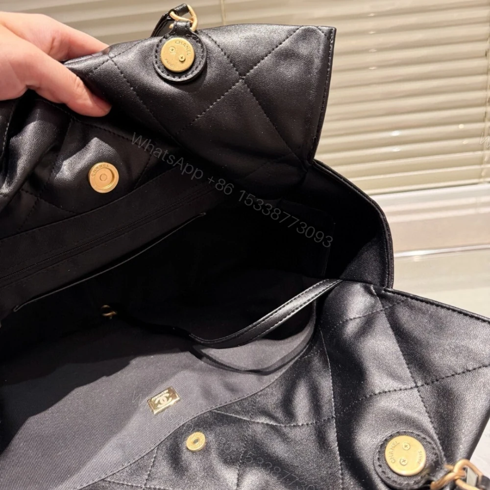 View 8 of Chanel 25C Shopping Bag Black 33Cm