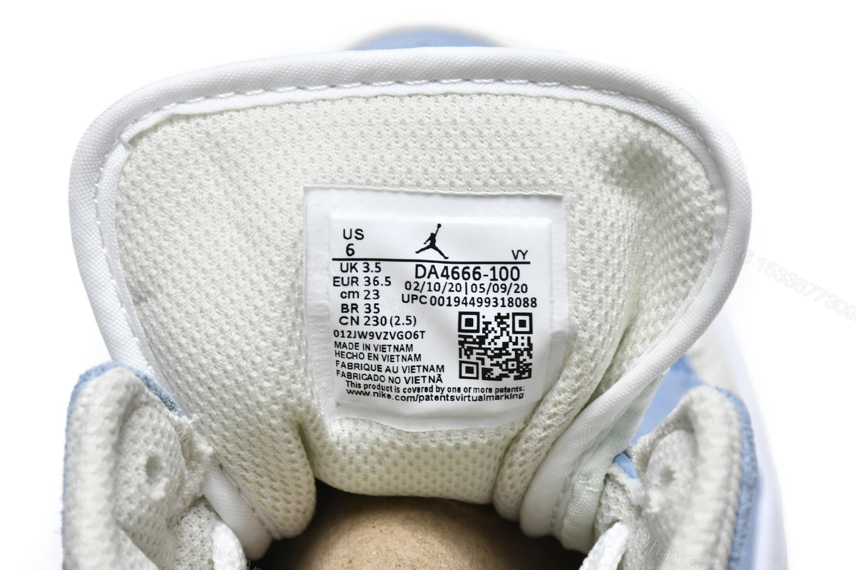 View 5 of Air Jordan 1 Mid Mixed Textures Blue DA4666-100