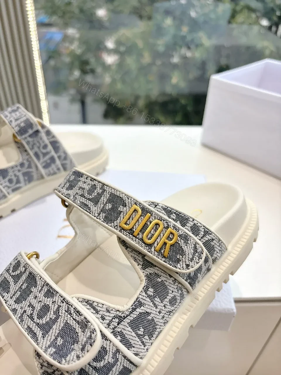 View 7 of Patterned Luxury Sandals with Monogram Texture, Comfort-First Footwear