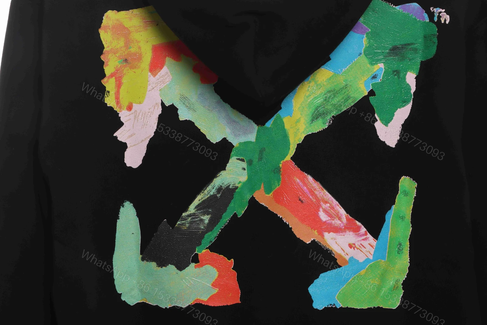 View 2 of Off-White Graffiti Ink Arrow Hoodie