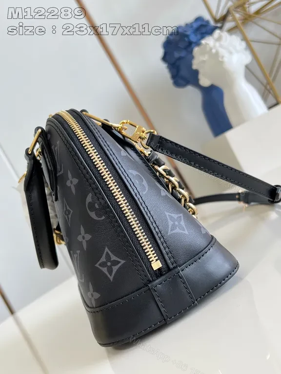 View 6 of Chic Monogram Bowler: Modern Luxury Compact Bag