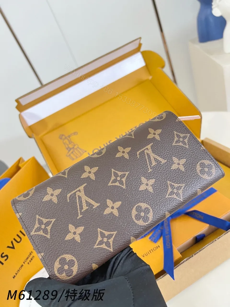 View 5 of Monogram Luxe Wallet Set: Timeless, Durable, Gift-Ready
