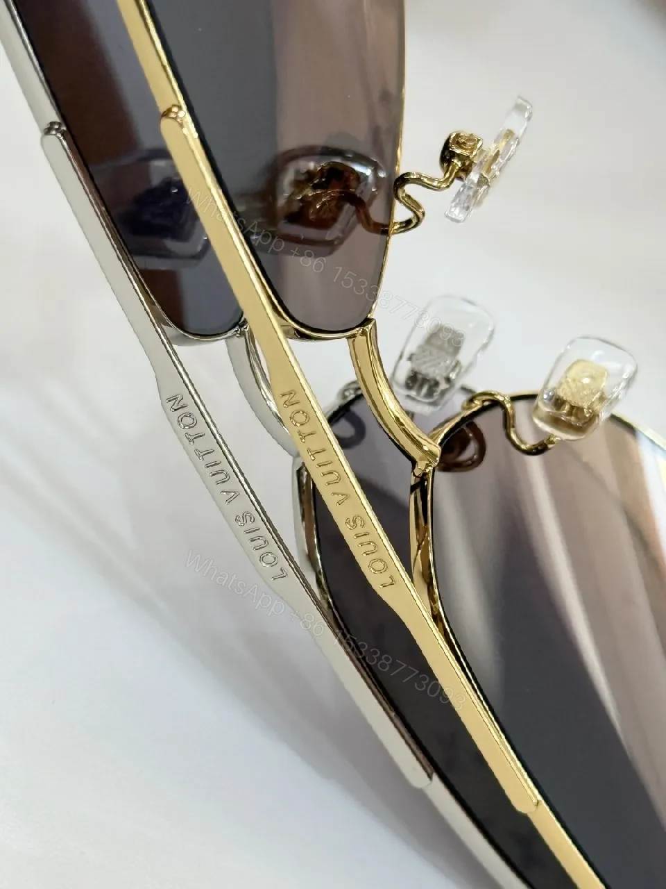View 6 of Classic Pilot Sunglasses: Metal Frame, Gradient UV Lens