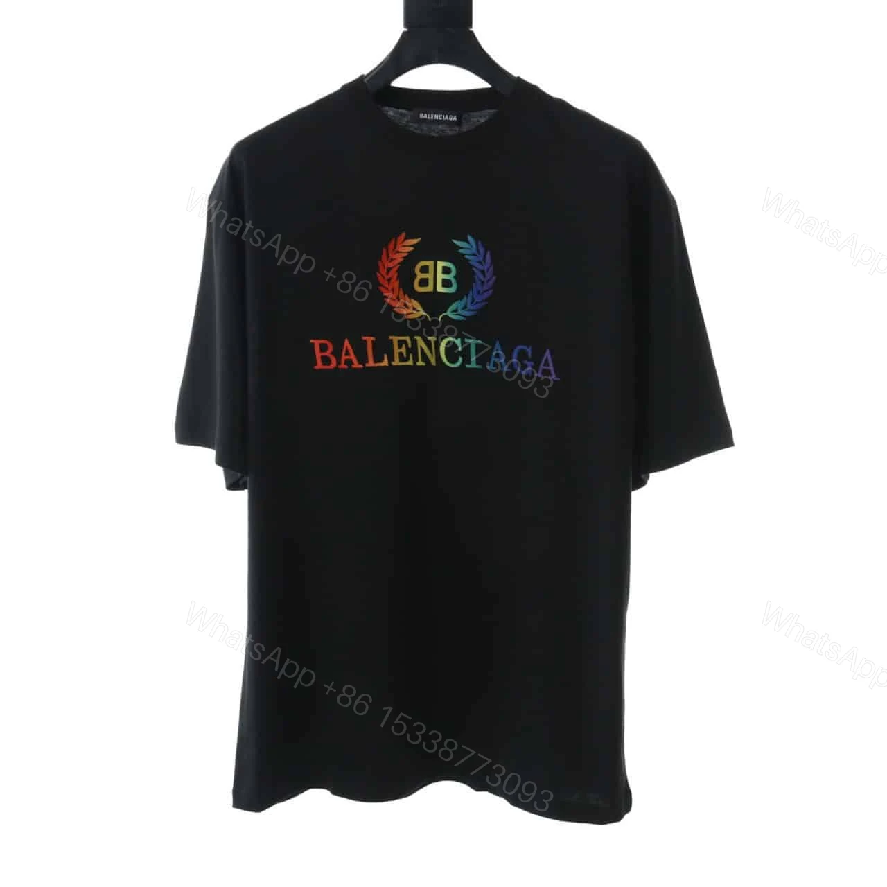 BALENCIAGA RAINBOW SHORT SLEEVE T SHIRT — view 1