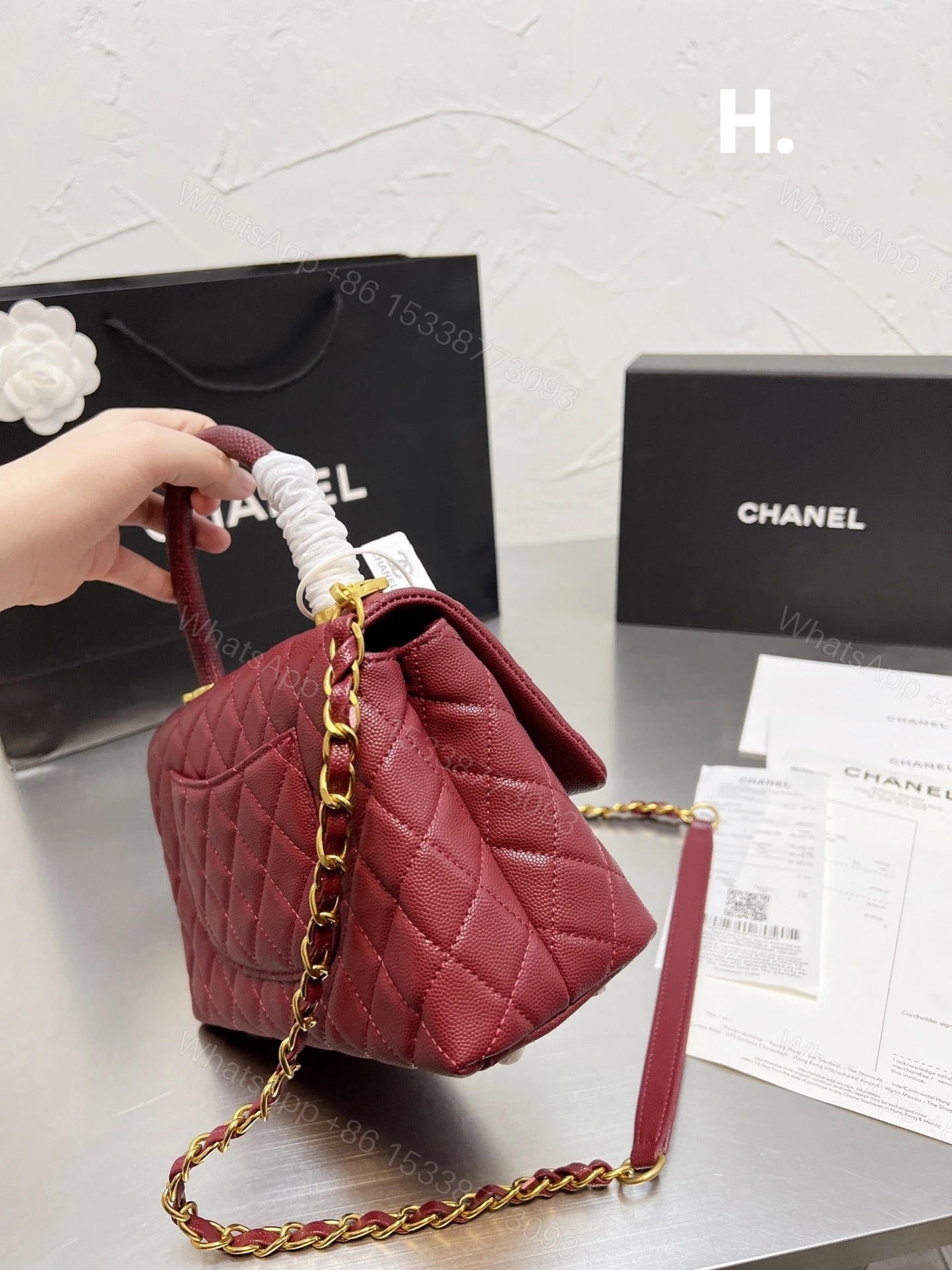 View 2 of Chanel Medium Coco Handle Bag
