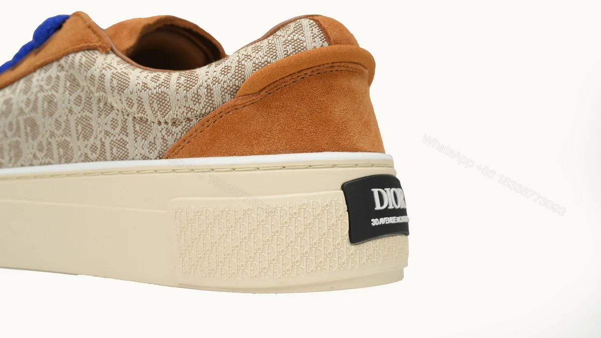 View 8 of Dior B33 Sneakers Release Brown Blue 3SN272 ZIR1 6536