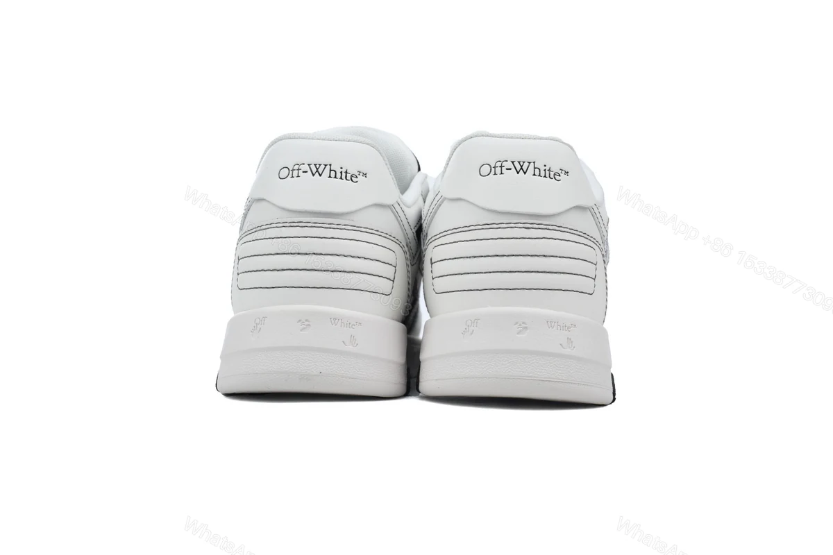 View 3 of OFF-WHITE Out Of Office White White Gray Black OMIA189S 24LEA004 1001