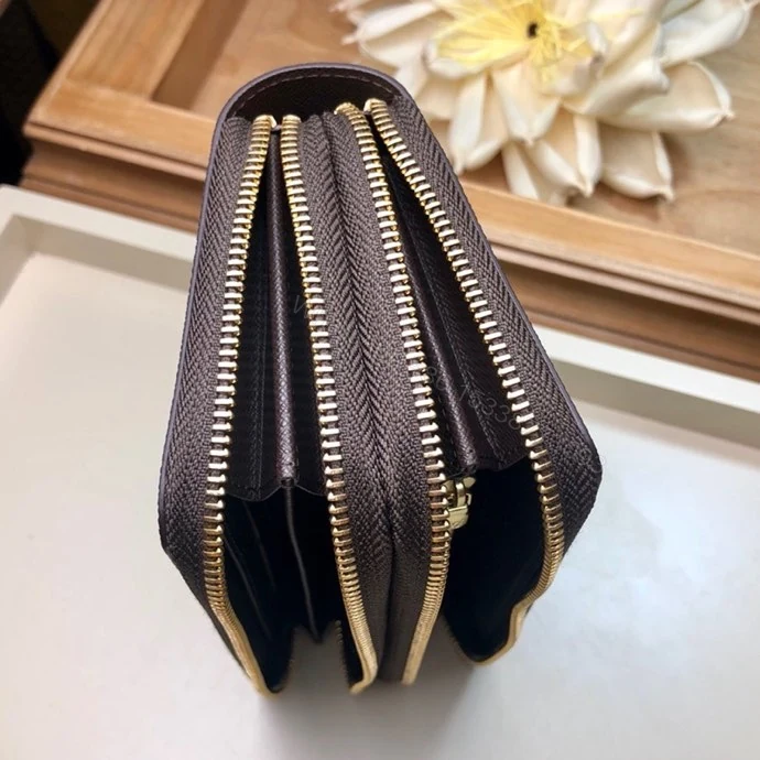 View 6 of Louis Vuitton Clemence Wallet Damier Ebene Canvas