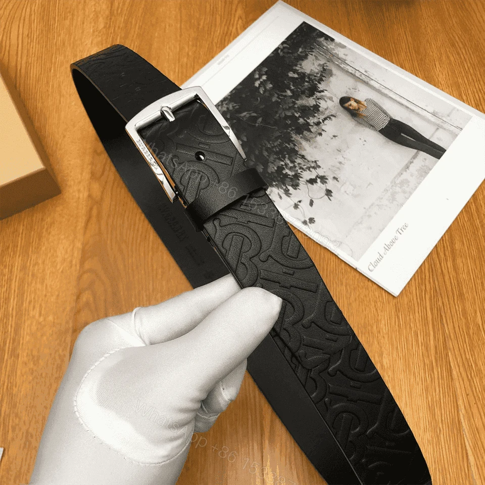 View 6 of BURBERRY MONOGRAM LEATHER BELT – B22