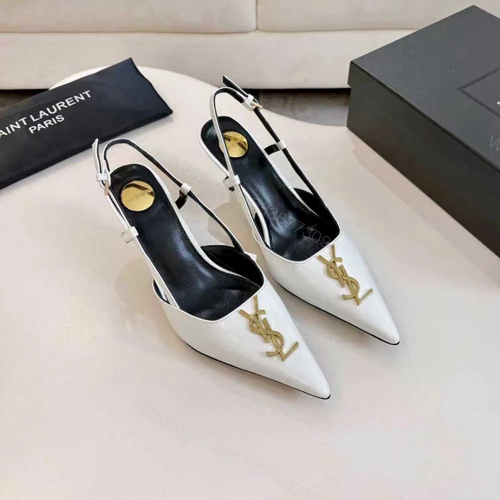 View 4 of YSL slingback pumps