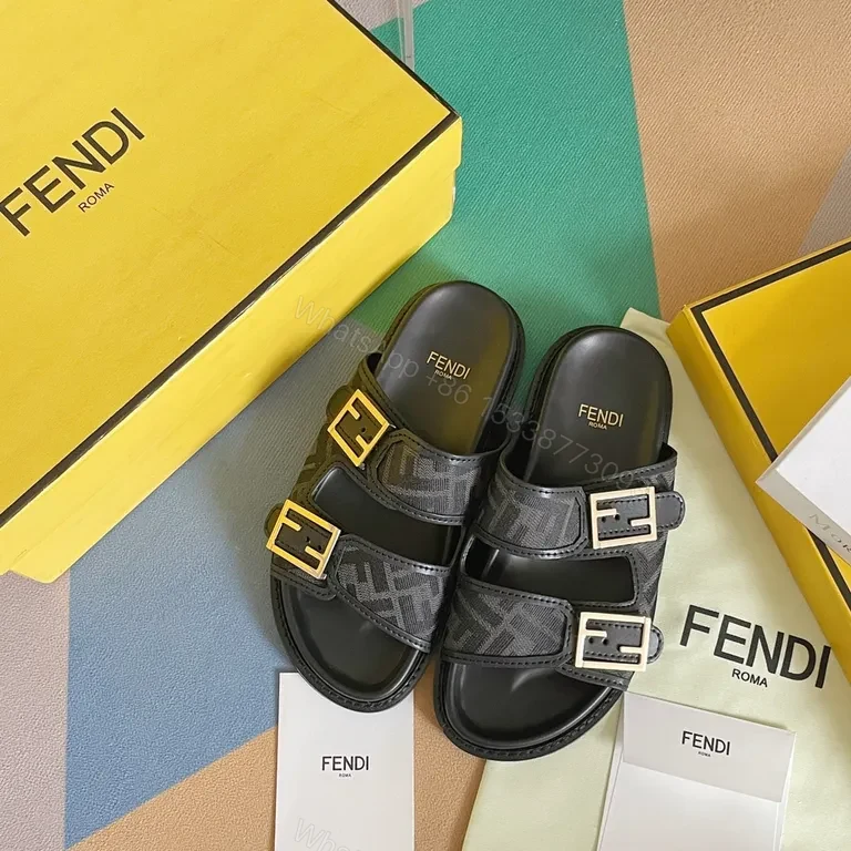 View 5 of Bold Sandal Straps: Fendi Monogram Slide for All-Day Comfort
