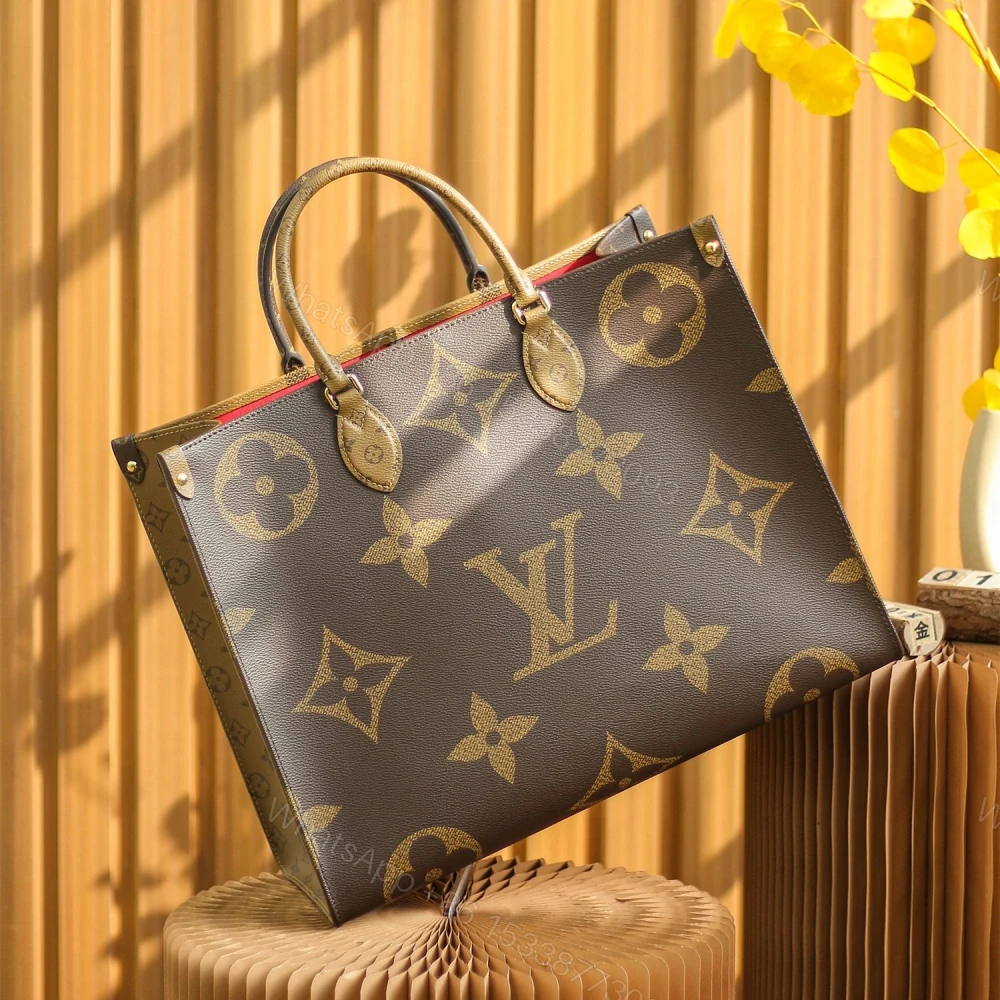 View 6 of 精仿LV女包Tote購物袋獨家定製雙拼老花免檢版大號