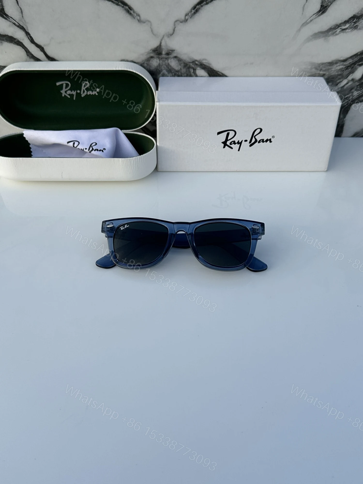 View 4 of First Copy Rayban 2140 Blue Brown