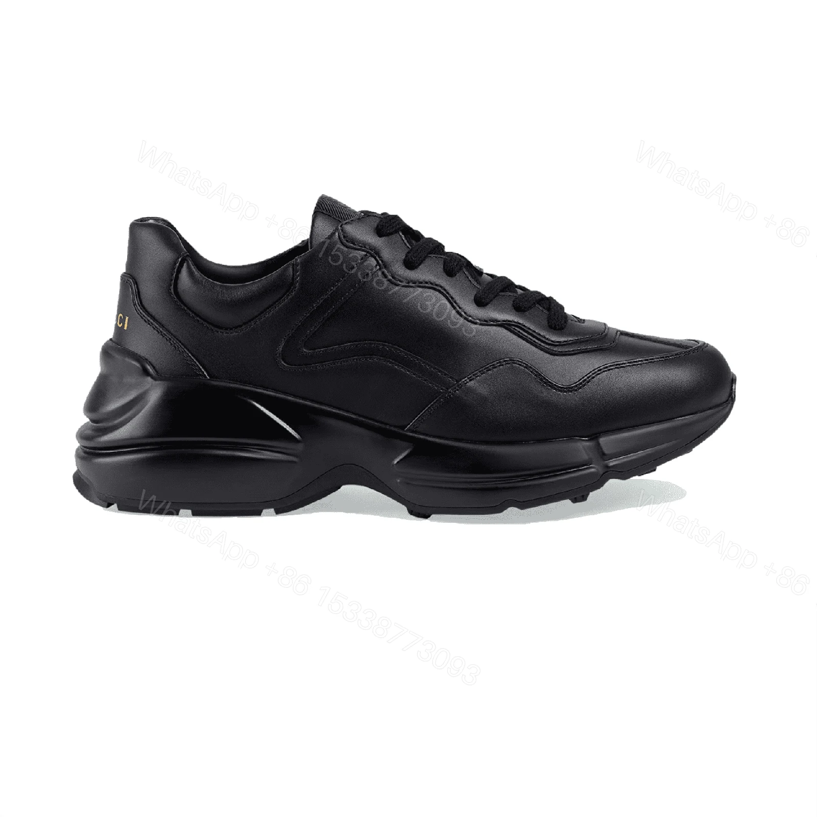 Gucci Rhyton Low Top Sneakers In Black – GC125 — view 1