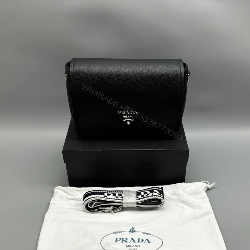 View 2 of Prada Small Shoulder Bag In Black 23cm