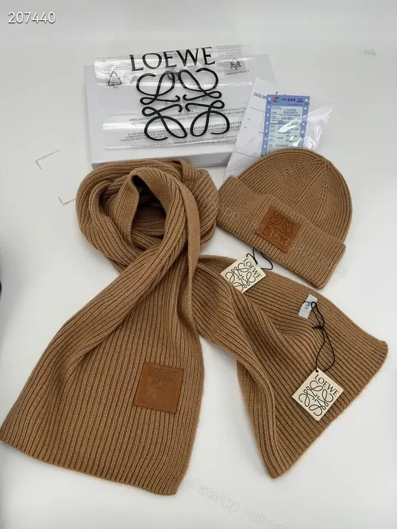 View 8 of Cozy Black Knit Set: Premium Wool-Blend Luxury Scarf & Beanie