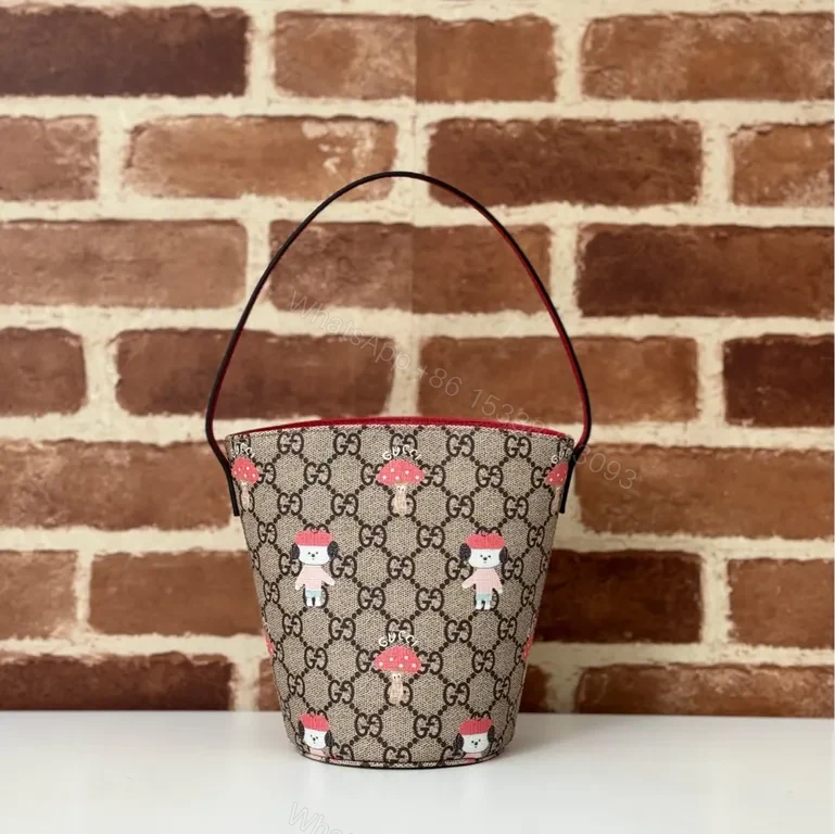 View 2 of Mini Bucket Bag GG Supreme with Toasted Icons - Daily Luxury