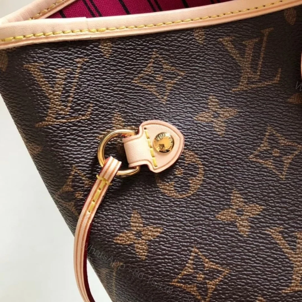 View 4 of Louis Vuitton Neverfull MM Pivoine Pink 31Cm M41178