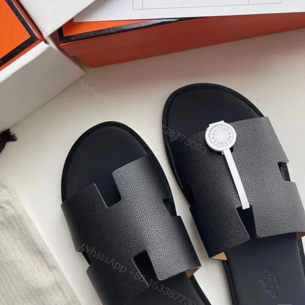 View 6 of Hermes Izmir Sandal Black For Men
