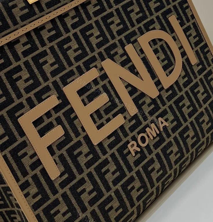 View 7 of Fendi Logo Tote: Structured Luxury Everyday Bag