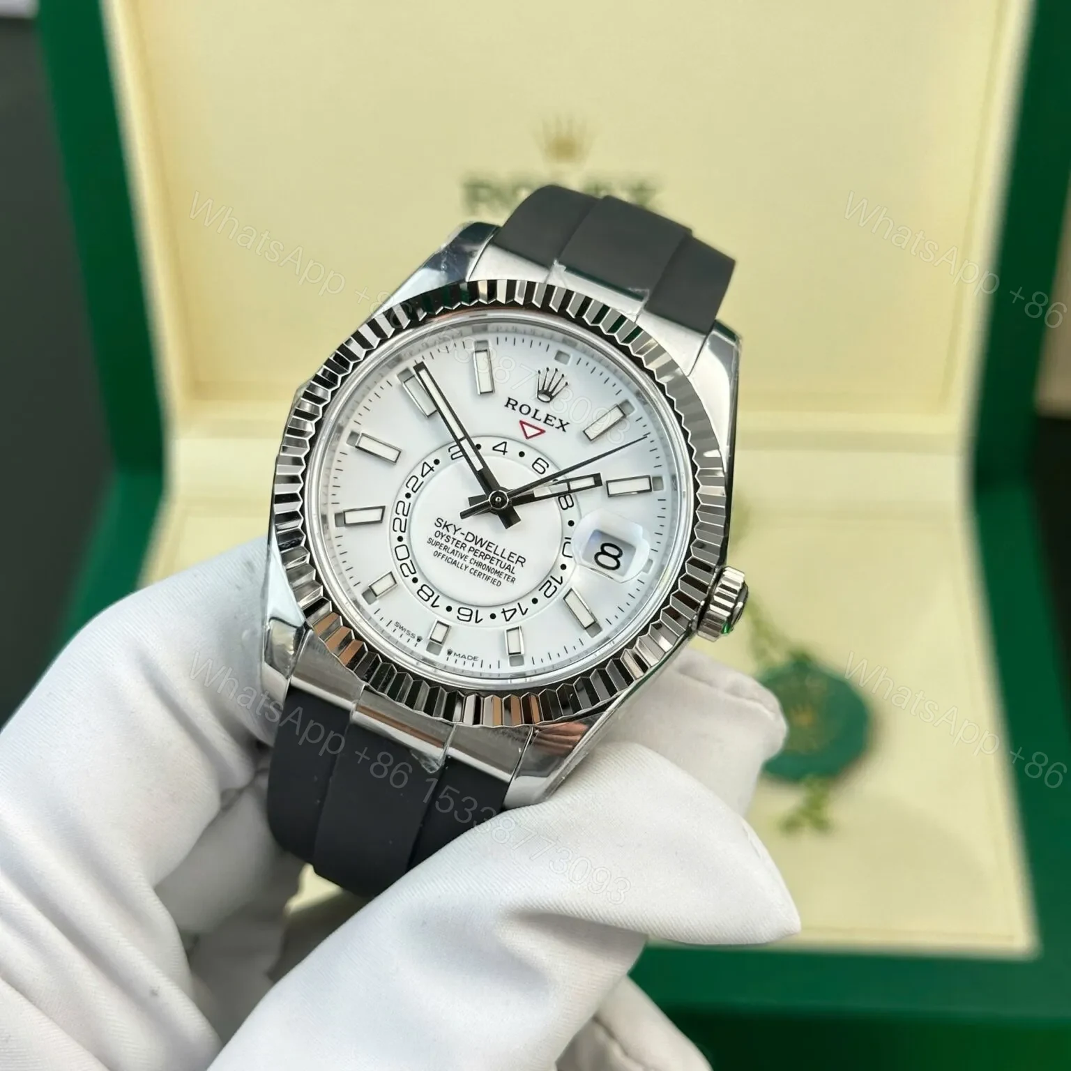 View 3 of Superclone Rolex Sky-Dweller Intense white Dial 336239