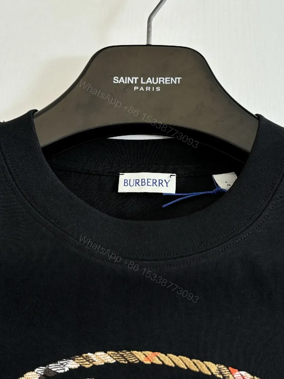 View 4 of Black Crest Graphic Tee – Premium Cotton Blend Modern Streetwear