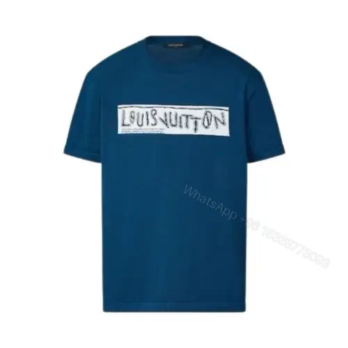 Lv crew neck cotton t shirt — view 1