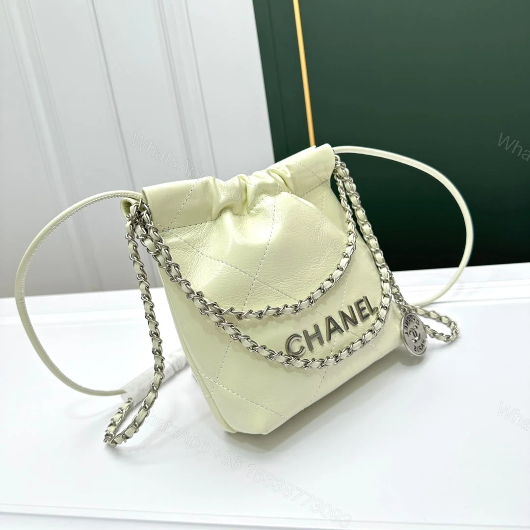 View 6 of Chanel 22 Mini Handbag Light Yellow