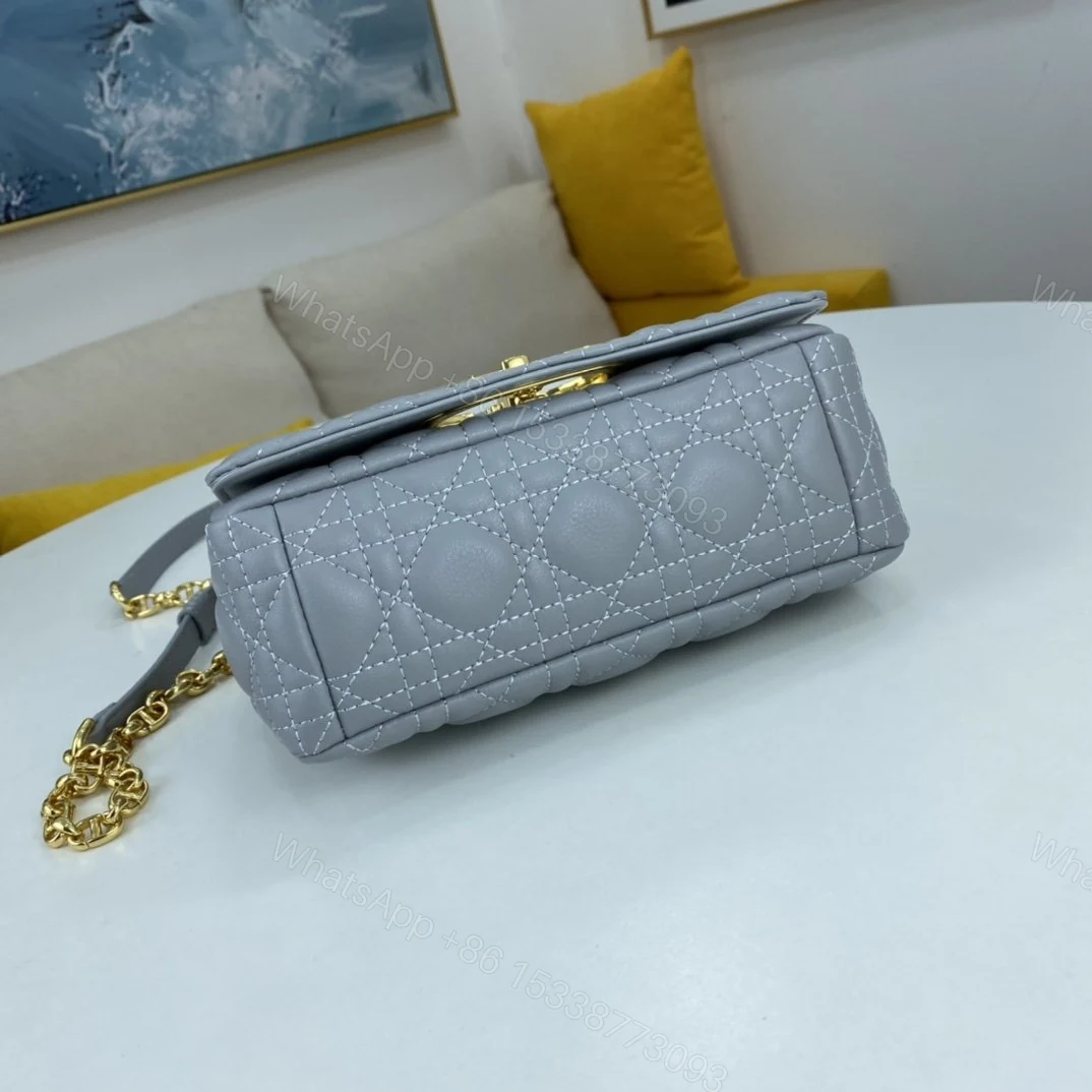 View 8 of Dior Small Dior Caro Bag Black Supple Cannage Calfskin Women